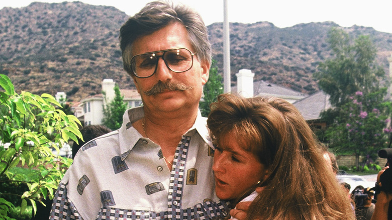 Fred Goldman, holding his daughter Kim Goldman