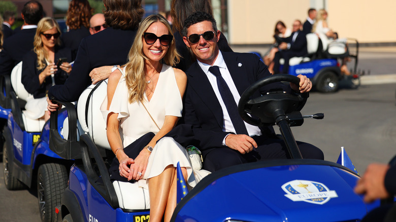 Rory McIlroy and Erica Stoll smiling