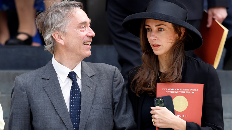 Rose Hanbury and her husband walking