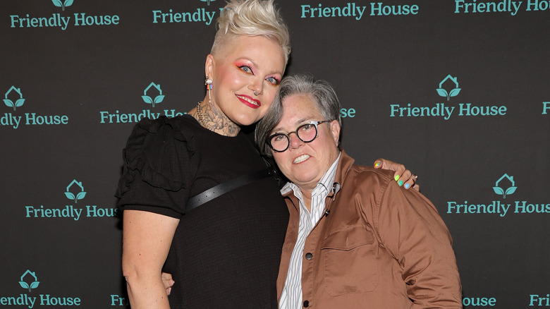 Aimee Haurer and Rosie O'Donnell posing