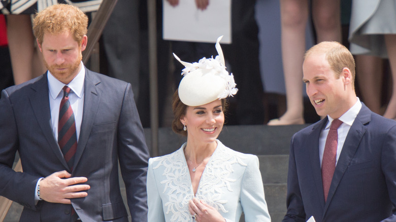 Prince Harry, Kate Middleton, and Prince William together