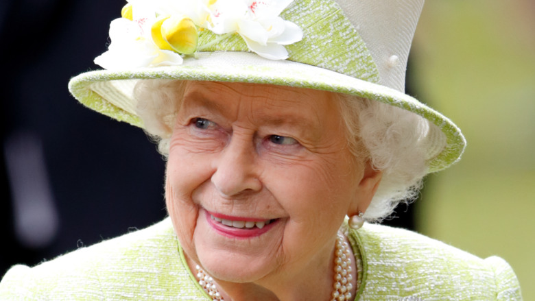 Queen Elizabeth smiling