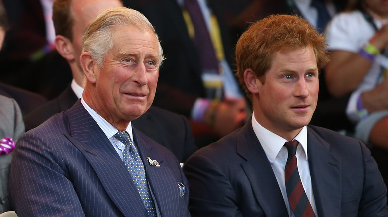 King Charles with Prince Harry