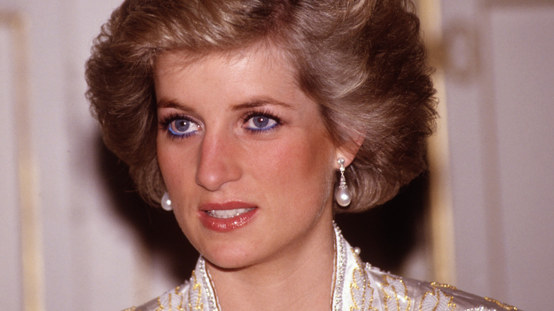 Princess Diana posing 