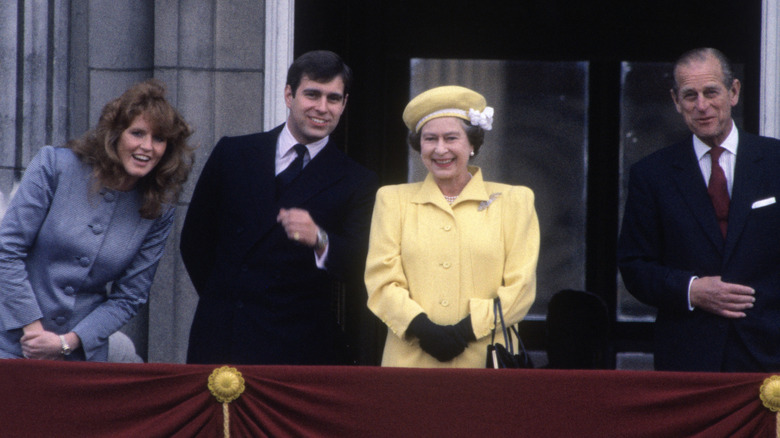 The royal family at an event, all smiling