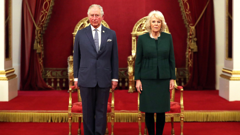 Prince Charles and Camilla Parker Bowles at Buckingham Palace