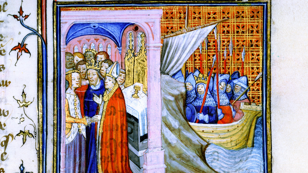 Eleanor of Aquitaine marrying Louis VII