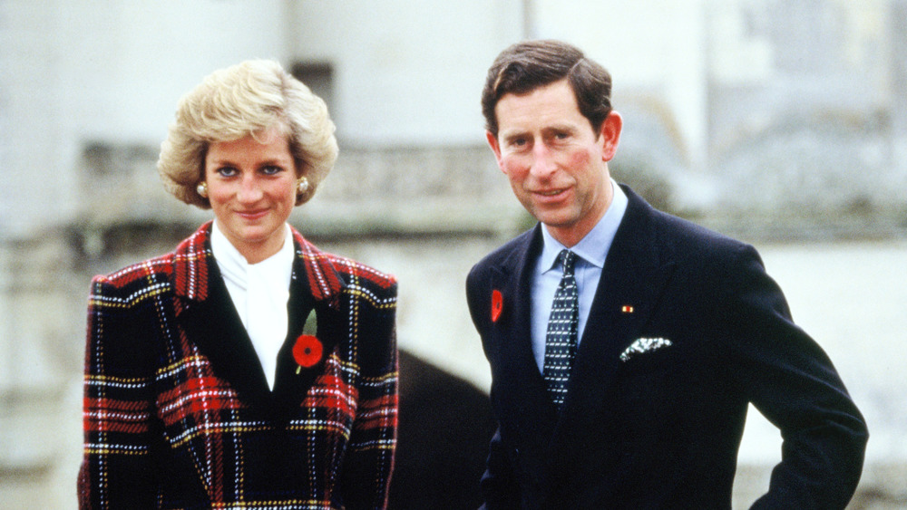 Princess Diana and Prince Charles during their official visit to France