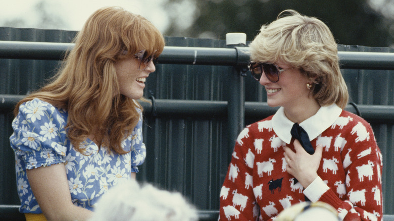 Sarah Ferguson and Princess Diana in 1983