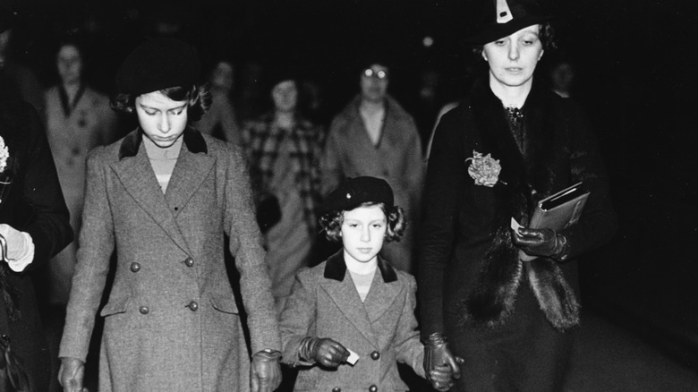 Queen Elizabeth, Princess Margaret, and Marion Crawford