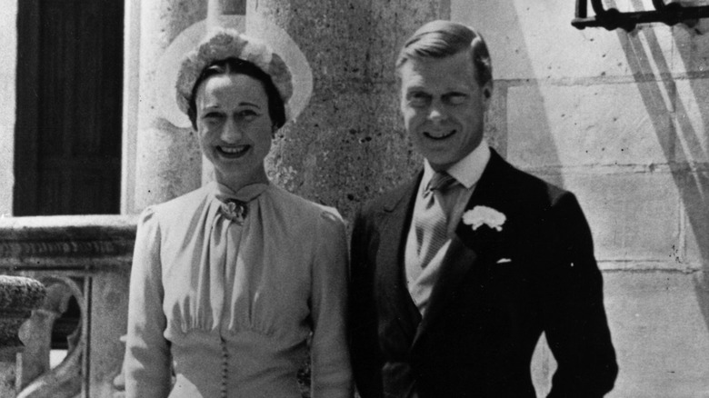 Wallis Simpson and King Edward VIII on their wedding day