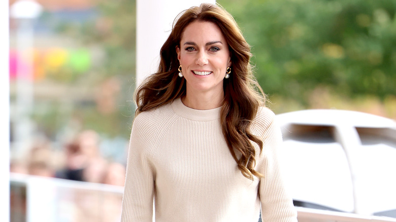 Kate Middleton wearing white