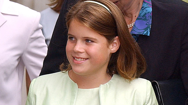 Princess Eugenie smiling as a child 