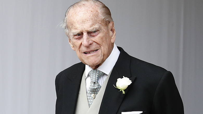 Prince Philip posing