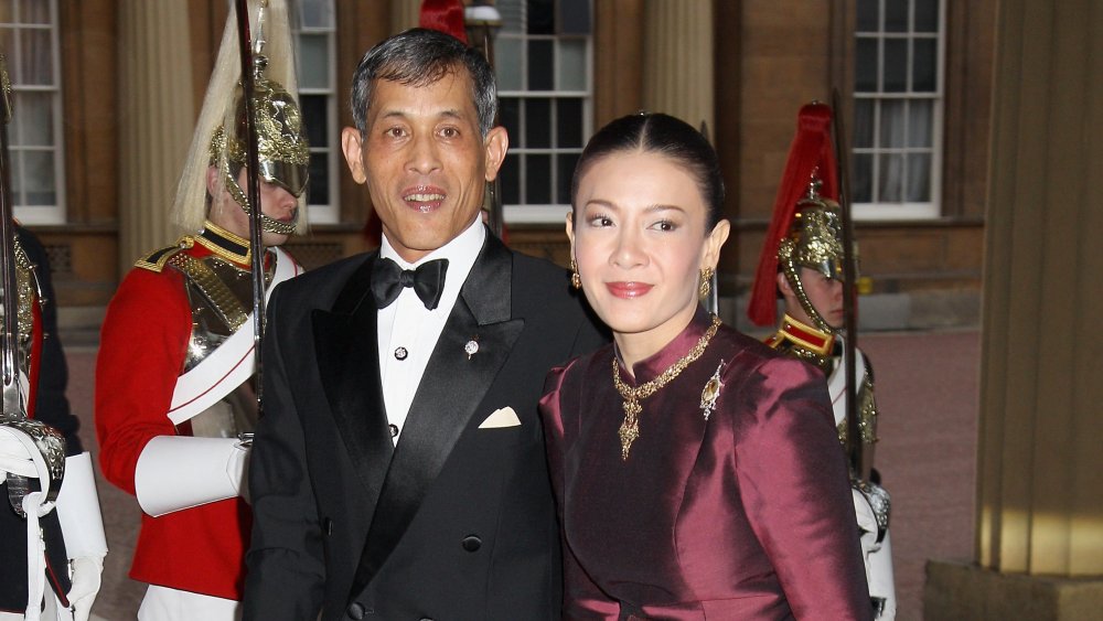 Srirasmi Suwadee with King Vajiralongkorn of Thailand