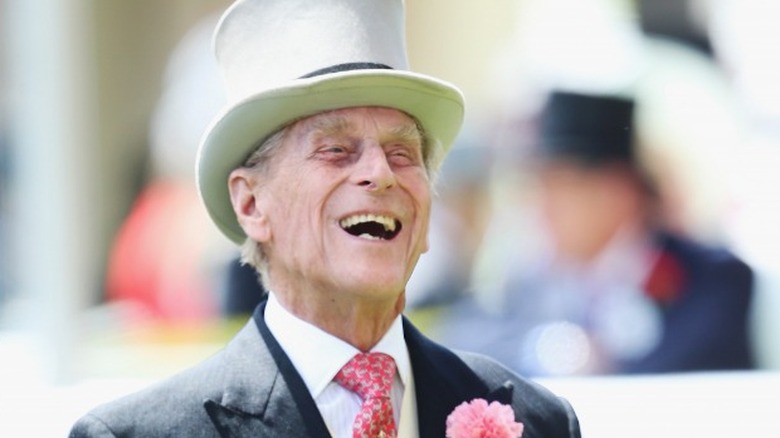 Prince Philip laughing