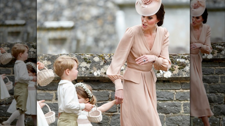 Kate Middleton scolding a crying Prince George