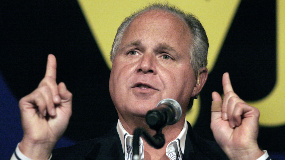 Rush Limbaugh pointing fingers