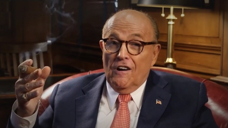 Rudy Giuliani smoking cigar