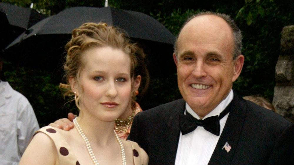 Catherine Giuliani and Rudy Giuliani at a formal event 