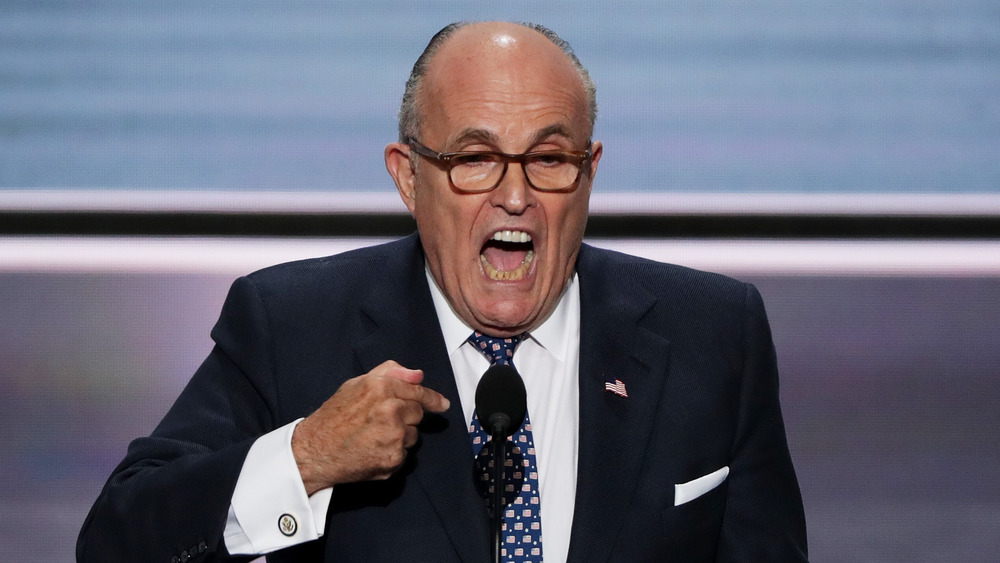 Rudy Giuliani screaming 