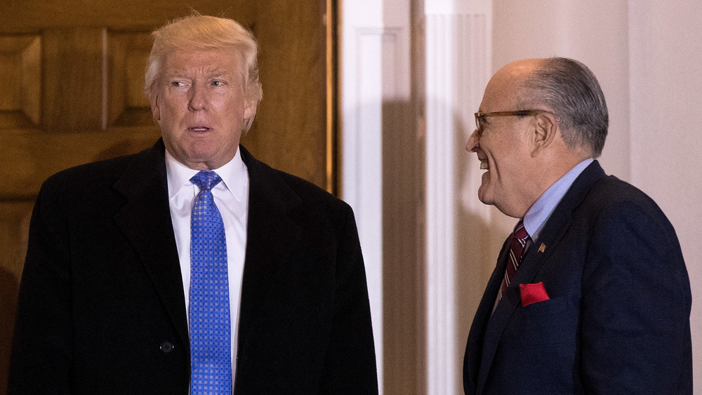 Donald Trump and Rudy Giuliani at the White House 