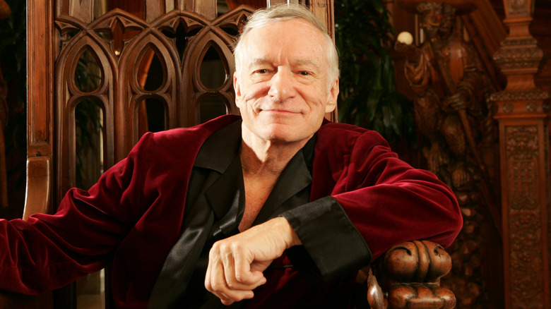 Hugh Hefner red robe