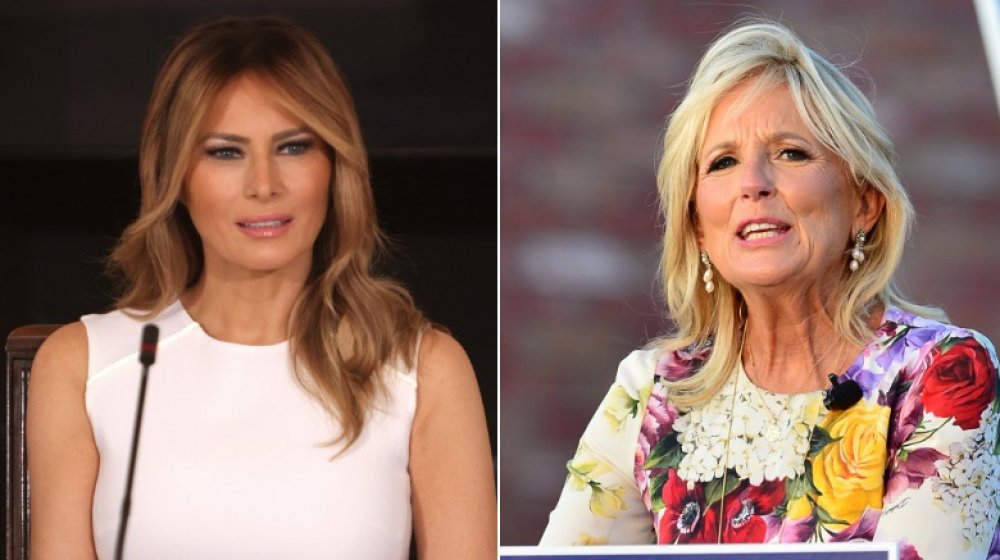 Melania Trump and Jill Biden