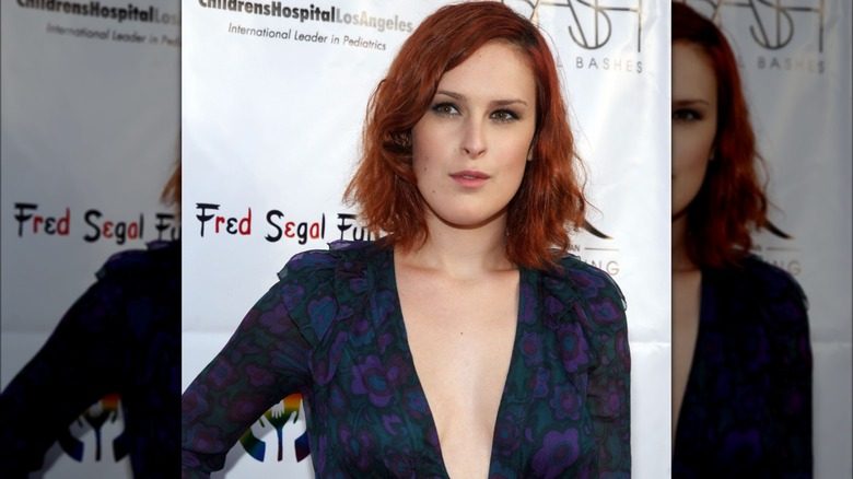 Rumer Willis with red hair