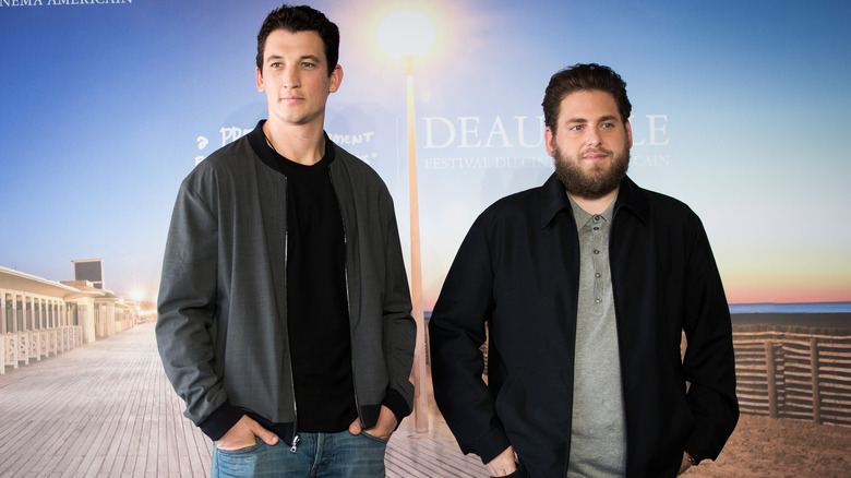 Miles Teller and Jonah Hill smiling