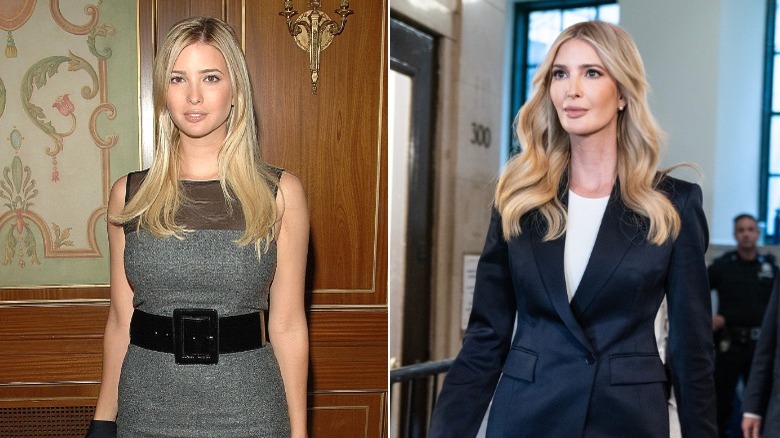 Ivanka Trump in 2006 and 2023