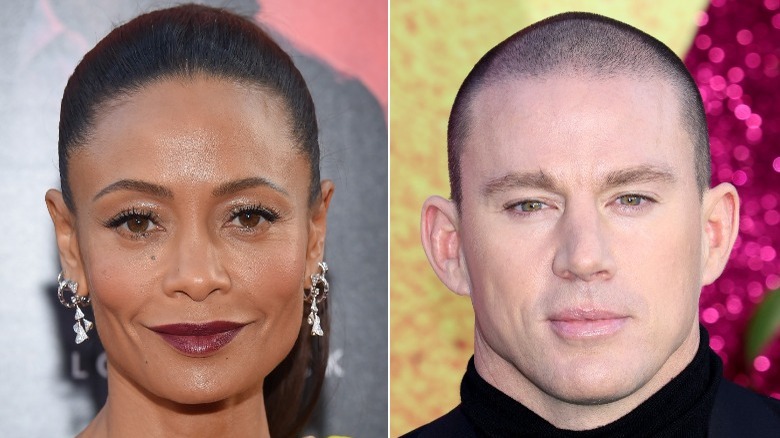 Thandiwe Newton and Channing Tatum split image