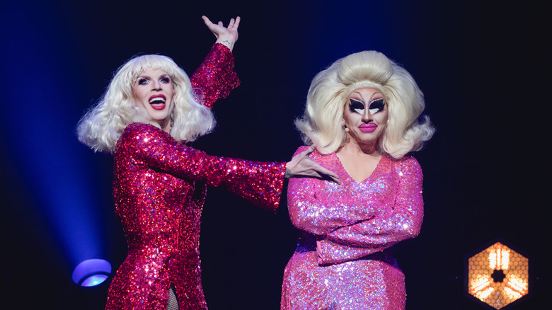 Trixie Mattel and Katya Zamo performing