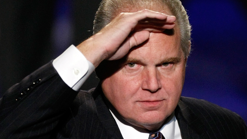 Rush Limbaugh blocking light from view