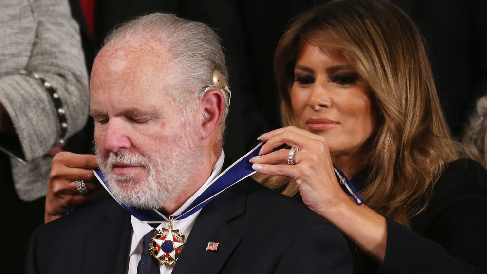 Rush Limbaugh receiving the Medal of Freedom