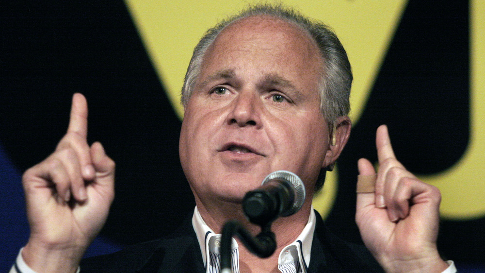 Rush Limbaugh speaking at event