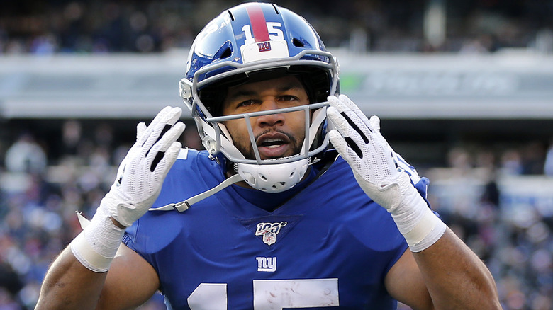 Golden Tate during a 2019 football game