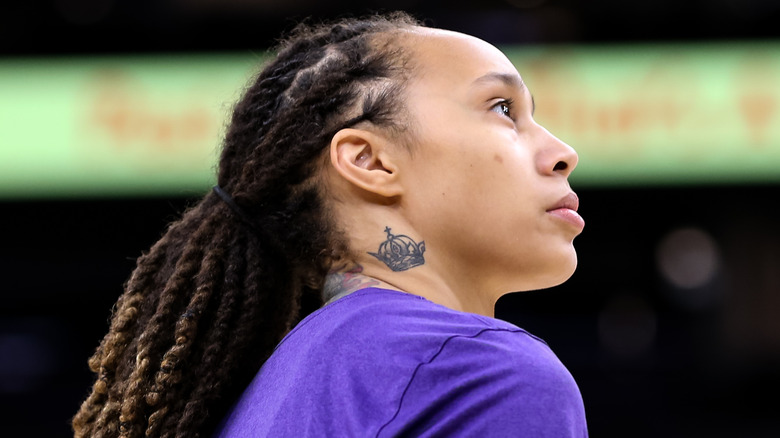 Brittney Griner at Footprint Center on October 10, 2021