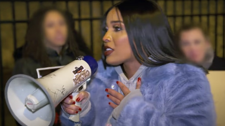 Charmaine Bey protesting R. Kelly on Black Ink Crew Chicago