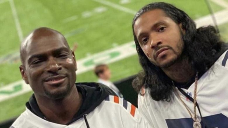 Anthony Lindsey and Ryan Henry at football game