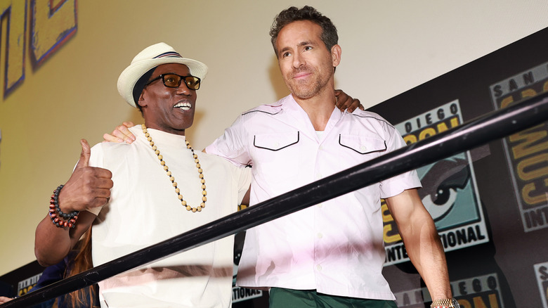 Wesley Snipes and Ryan Reynolds at the 2024 San Diego Comic Con