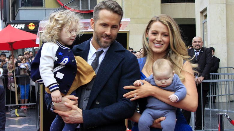 Ryan Reynolds and Blake Lively with kids