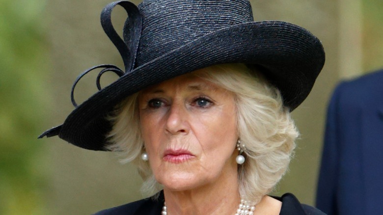 Camilla Parker Bowles in mourning