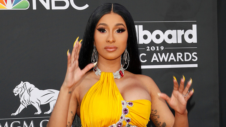 Cardi B in yellow 