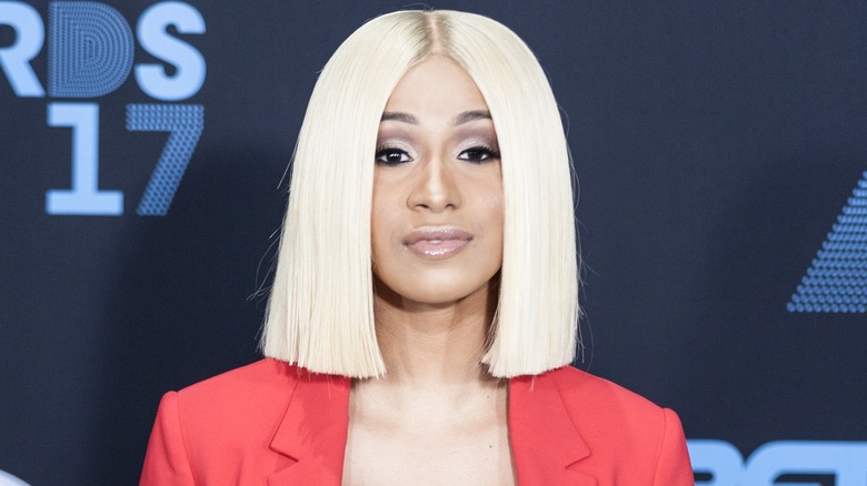 Cardi B in blonde hair 