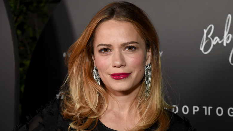 Bethany Joy Lenz wearing red lipstick