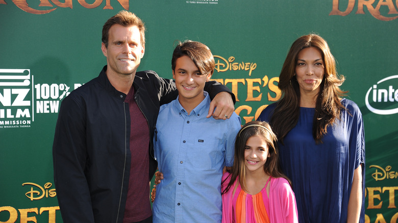 Cameron Mathison with his family