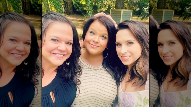 Lacey Chabert with her sisters, Wendy and Chrissy