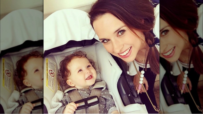 Lacey Chabert with her daughter