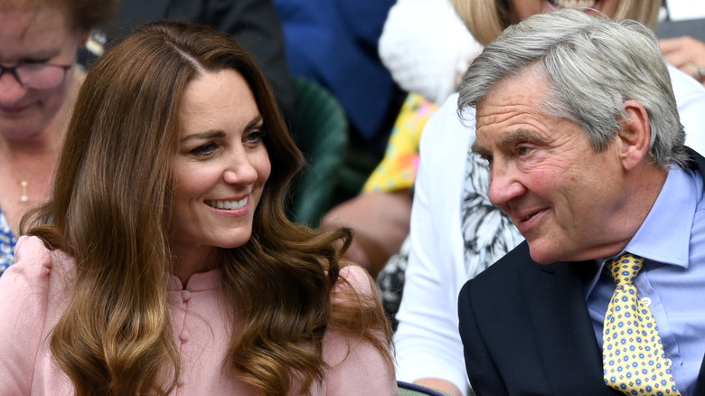 Michael Middleton and Kate Middleton smiling